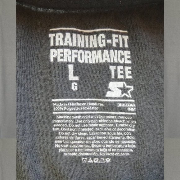 Training-Fit Performance Tee Grey Gray Size Large - Picture 5 of 5